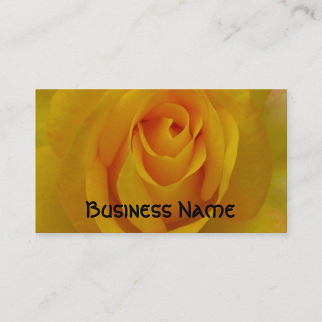 Yellow Rose Business Card (Front)