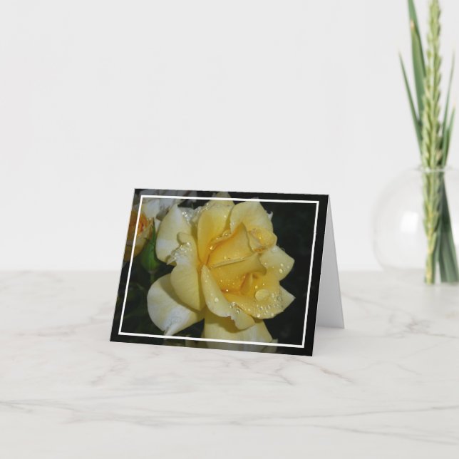yellow rose card (Front)