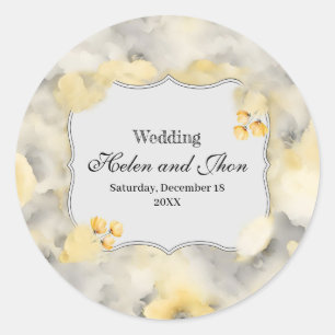 Yellow Rose Classic Round Sticker