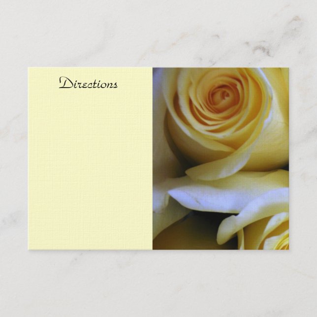 Yellow Rose Enclosure Card (Front)