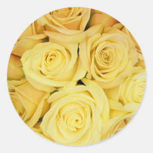 Yellow Rose Envelope Seal Stickers