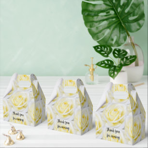 Yellow Rose Favour Box