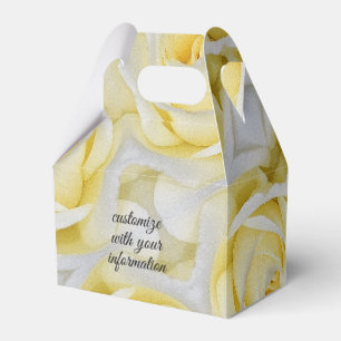 Yellow Rose Favour Box