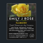 Yellow Rose, Floristry Advertising Flyer<br><div class="desc">Yellow Rose,  Florist,  Floristry Advertising Flyer by The Business Card Store.</div>