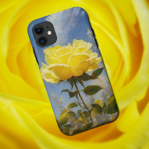 Yellow Rose Flower Art Garden Phone Case