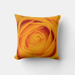 Yellow rose flower Cushion