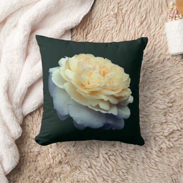 Yellow Rose Flower Cushion (Blanket)