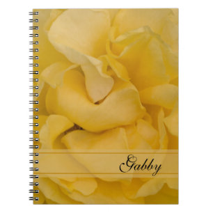 Yellow Rose Flower Notebook