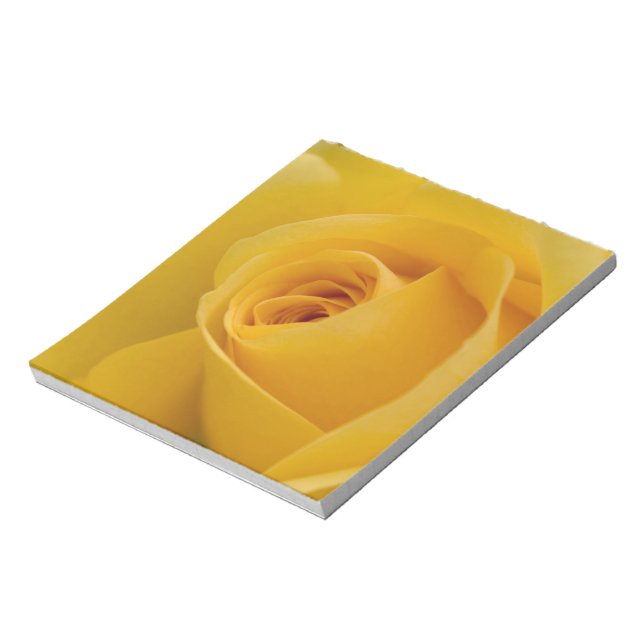 Yellow Rose Flower Notepad (Rotated)
