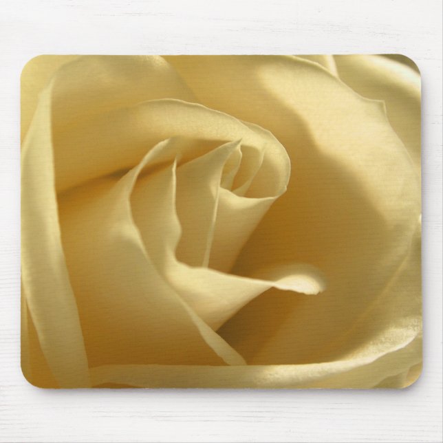 Yellow Rose Flower Petals Pretty Floral Photo Mouse Pad (Front)