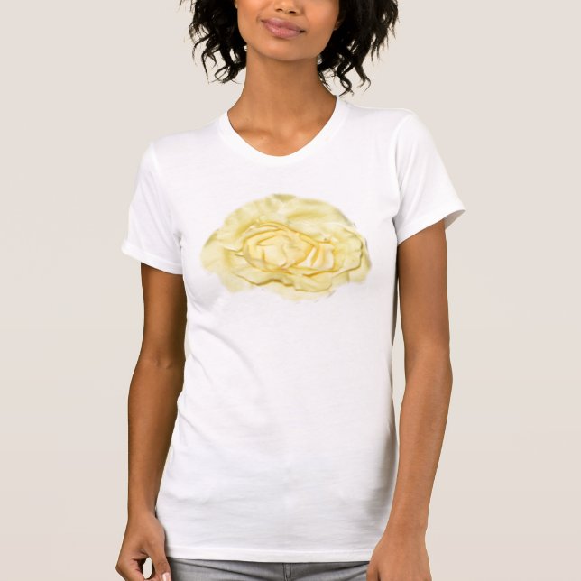 Yellow Rose Flower  T-Shirt (Front)