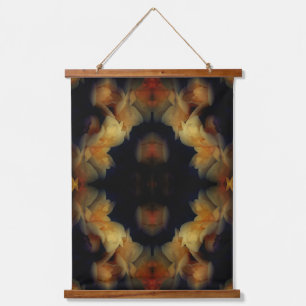 Yellow Rose Flowers Abstract Nature Art  Hanging Tapestry