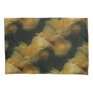 Yellow Rose Flowers Nature Art Pattern     Pillowcase