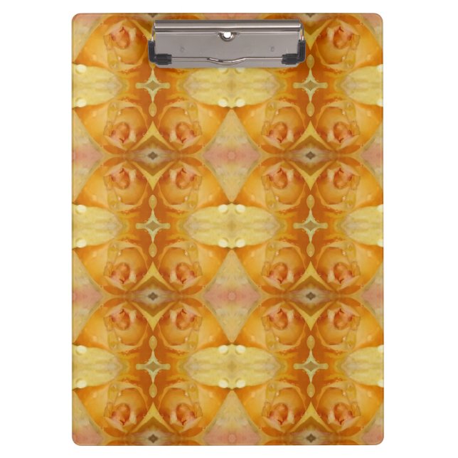 Yellow Rose Ikat Clipboard (Front)