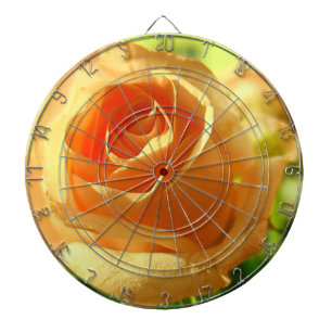 Yellow Rose in Full Bloom Dartboard