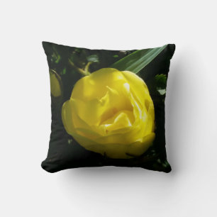 Yellow Rose in Soft Light Cushion