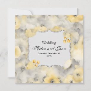 Yellow Rose Invitation