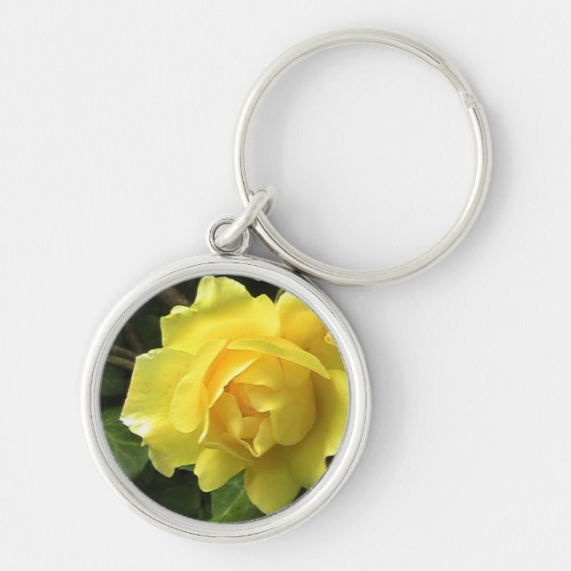 Yellow Rose Key Ring (Front)