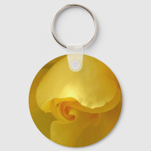 Yellow Rose Keychain