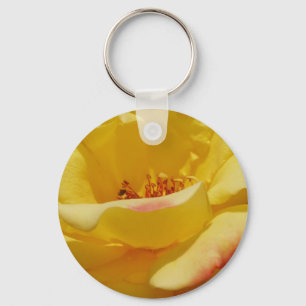 Yellow Rose Keychain