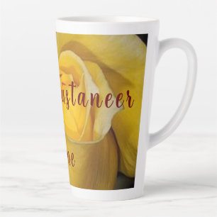 Yellow Rose  Latte Mug