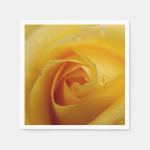 Yellow Rose & Lights Napkins