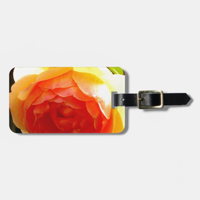 Yellow Rose Luggage Tag (Front Horizontal)