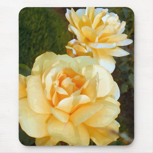 Yellow Rose_ Mouse Pad (Front)