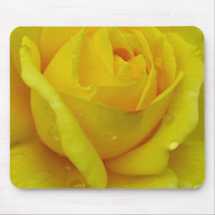 Yellow rose mouse pad