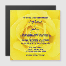 Yellow Rose Navy Blue Cute Chic Wedding