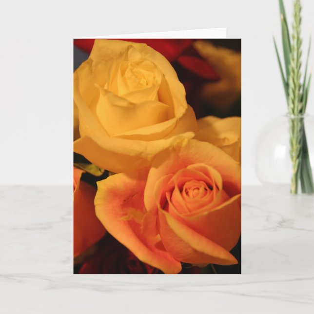 Yellow Rose Notecard (Front)