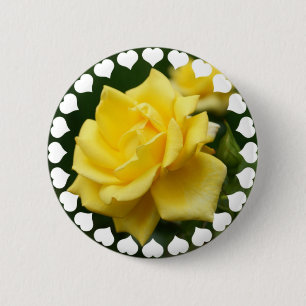 Yellow Rose of Texas 6 Cm Round Badge