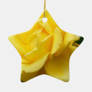 Yellow Rose of Texas Ceramic Tree Decoration