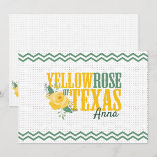 Yellow Rose of Texas - Single Rose Card