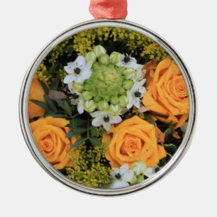 Yellow rose ornament