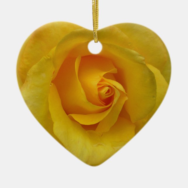 Yellow Rose Ornament Romantic Rose Decorations (Front)