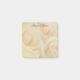 Yellow Rose   Personalised Post-it Notes