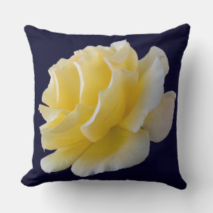 Yellow rose petals cushion