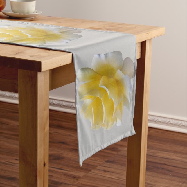 Yellow rose petals long table runner (In Situ)
