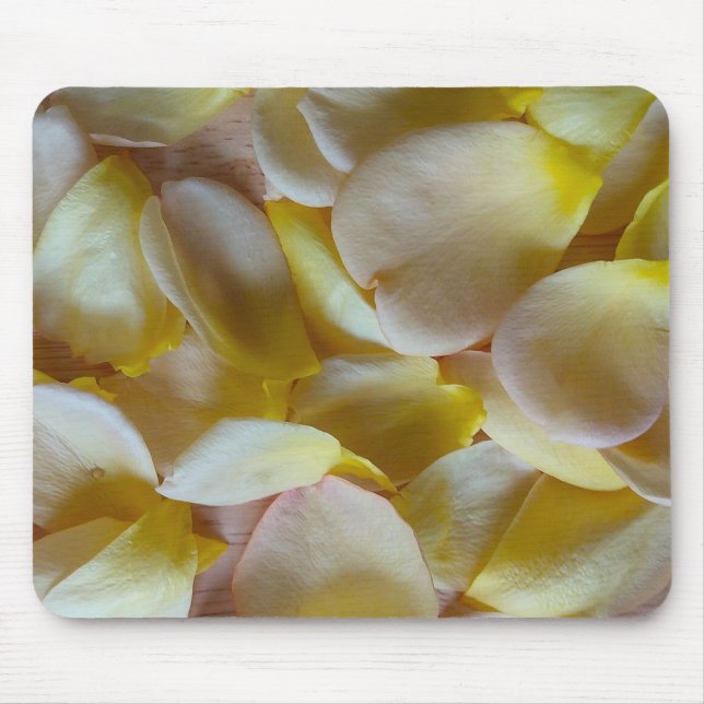 Yellow Rose Petals Mouse Pad (Front)