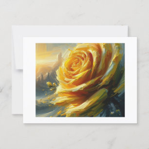 Yellow Rose,  Postcard