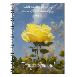 Yellow Rose Prayer Bible Verse Journal