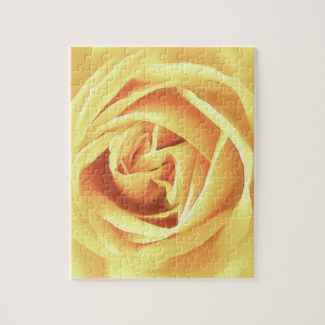 Yellow rose print jigsaw puzzle (Vertical)