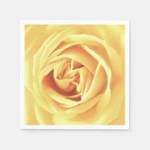 Yellow rose print napkin