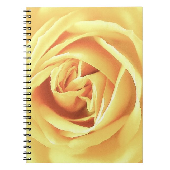 Yellow rose print notebook (Front)