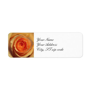 Yellow Rose Return Address Label