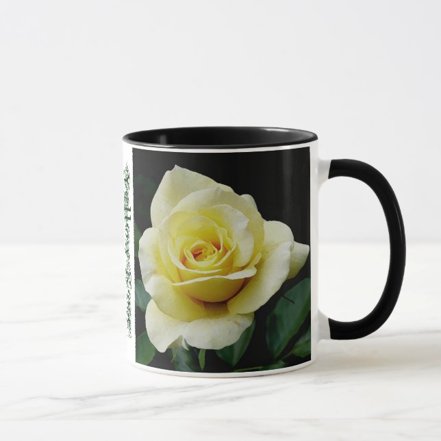Yellow Rose Ringer Coffee mug (Right)