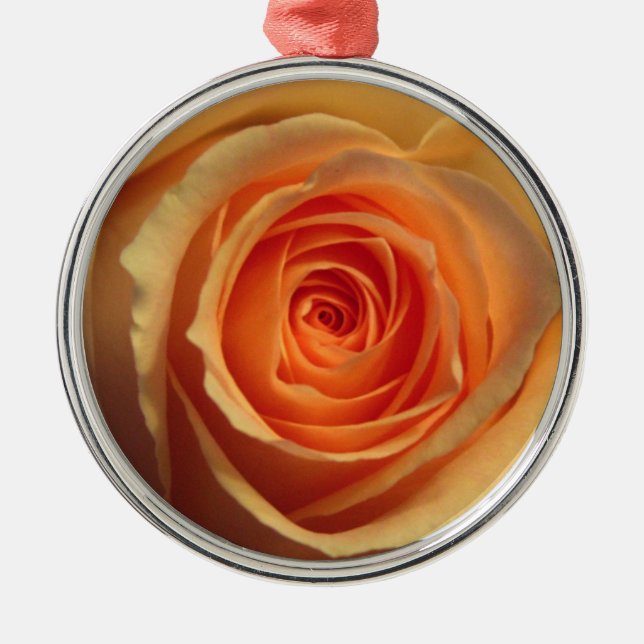 Yellow Rose Round Ornament (Front)
