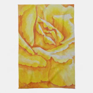 Yellow Rose Tea Towel
