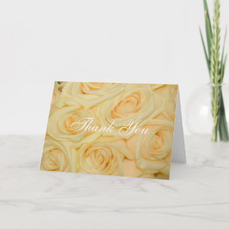 Yellow Rose Thank You Card Template